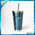 Wenshan 16 OZ promotional straw coffee mug